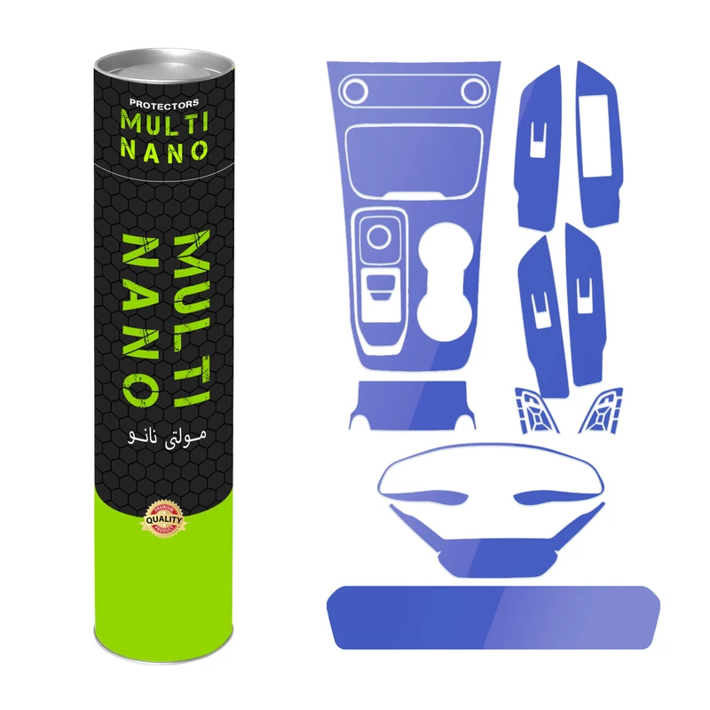 برچسب محافظ مانیتور و کنسول خودرو مولتی نانو مدل X-F1T مناسب برای لاماری Eama مجموعه 12 عددی