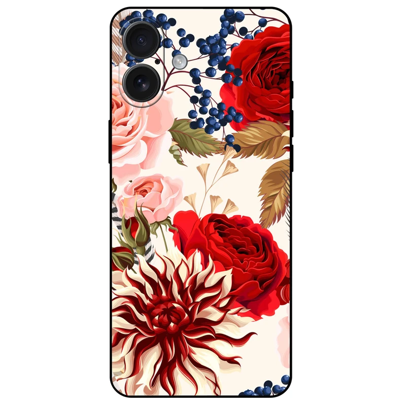 کاور مگافون طرح گل مدل 7350 مناسب برای گوشی موبایل اپل iPhone 16 Plus       