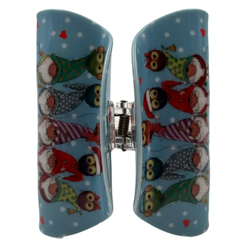 کلیپس مو زنانه منتا مدل چاپی طرح کتوله ها