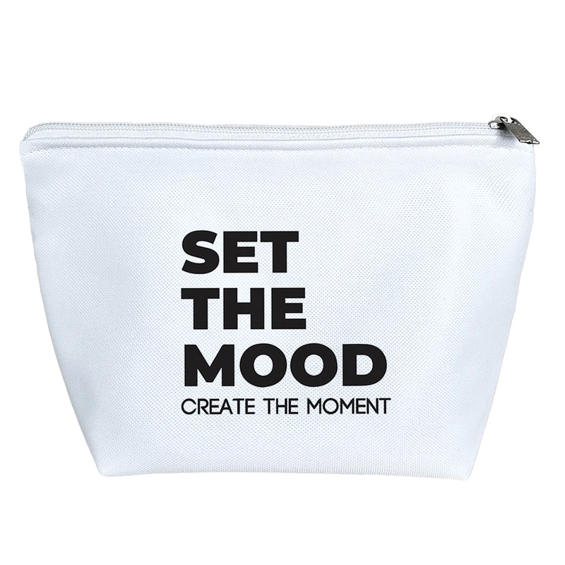 کیف لوازم آرایش دخترانه خندالو مدل Set The Mood Create The Moment کد 6418