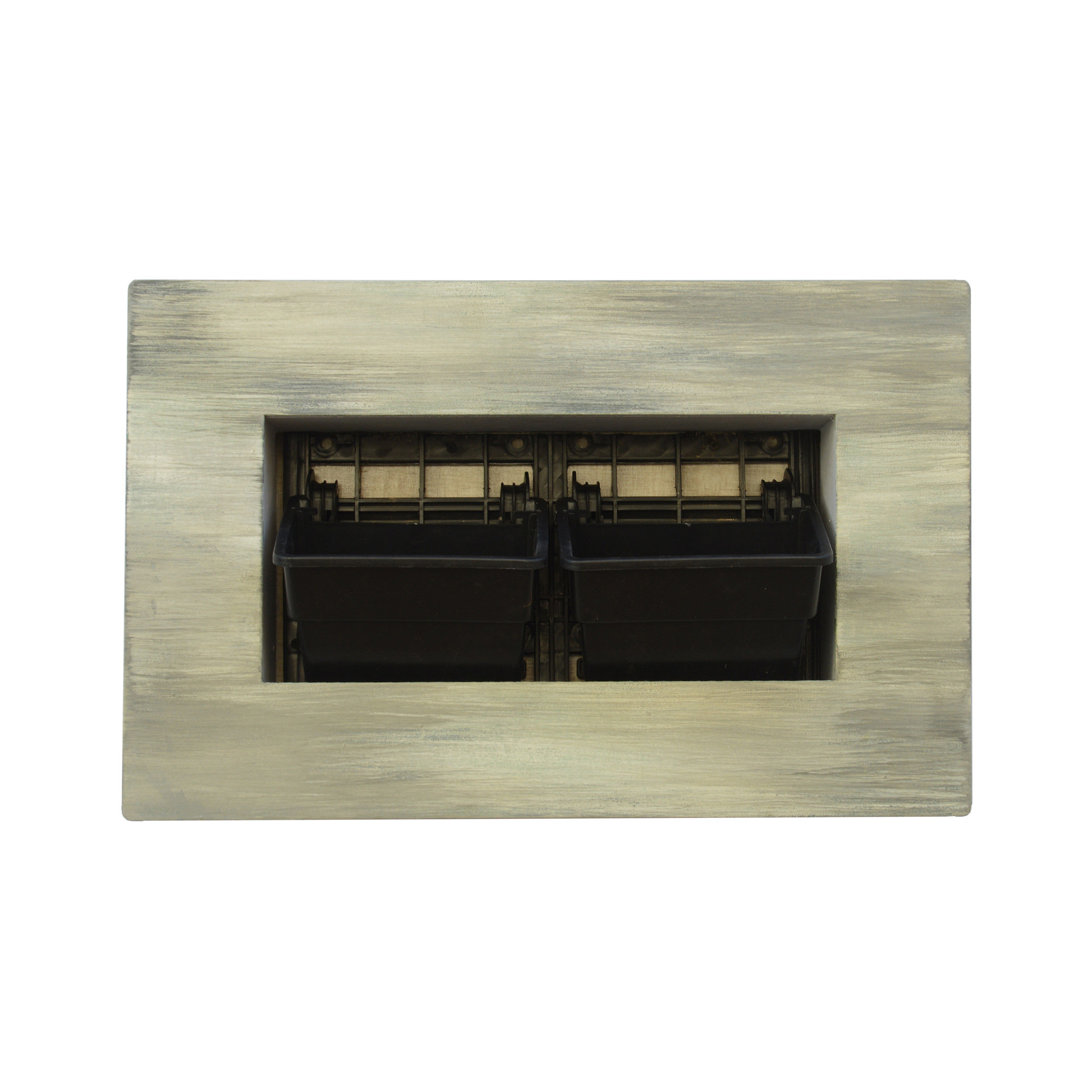 گلدان دیواری طرح قاب گیاهان طبیعی مدل L2 بسته 2 عددی