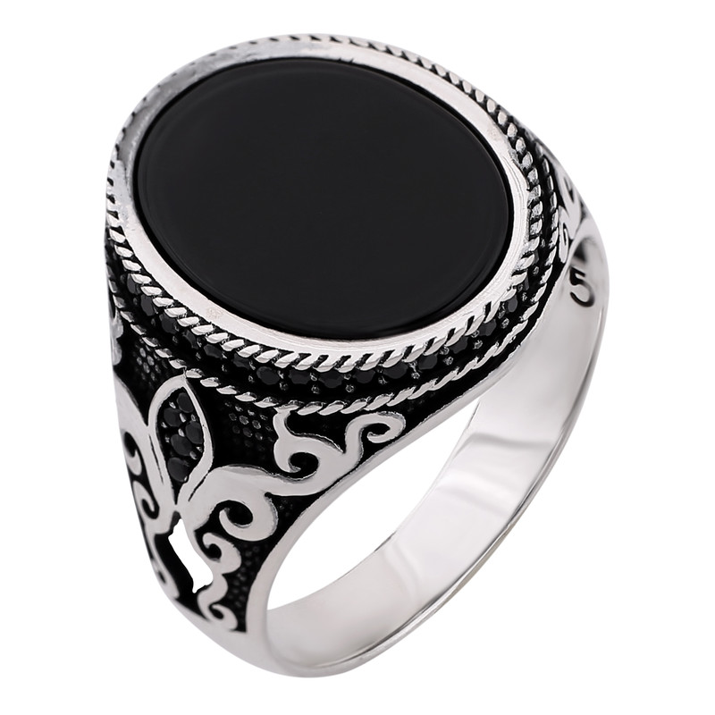 انگشتر نقره مردانه کد R3186