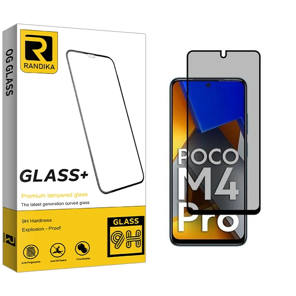 محافظ صفحه نمایش حریم شخصی راندیکا مدل RK مناسب برای گوشی موبایل شیائومی Poco M4 Pro 4G