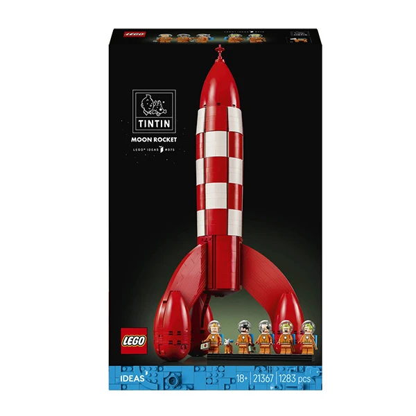 لگو 1283 تکه سری آیدیاز مدل Tintin Moon Rocket کد 21367