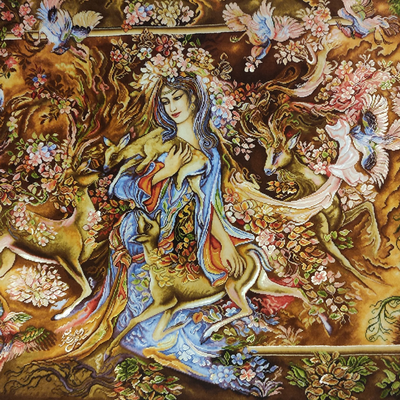 تابلو فرش دستبافت مدل گرمای عشق 157