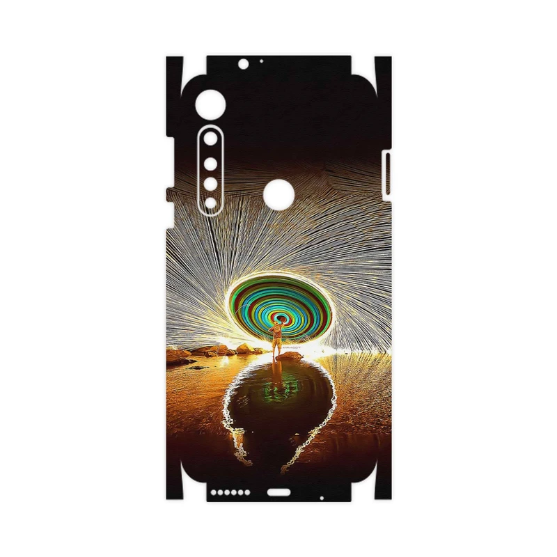 برچسب پوششی ماهوت مدل Night Light Fountain-FullSkin مناسب برای گوشی موبایل موتورولا One Vision Plus