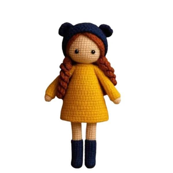 عروسک بافتنی مدل دختر