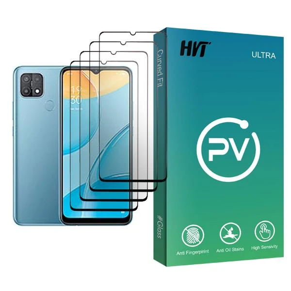 محافظ صفحه نمایش اچ وی تی مدل PV Glass MIX004 مناسب برای گوشی موبایل اوپو A15 بسته چهار عددی