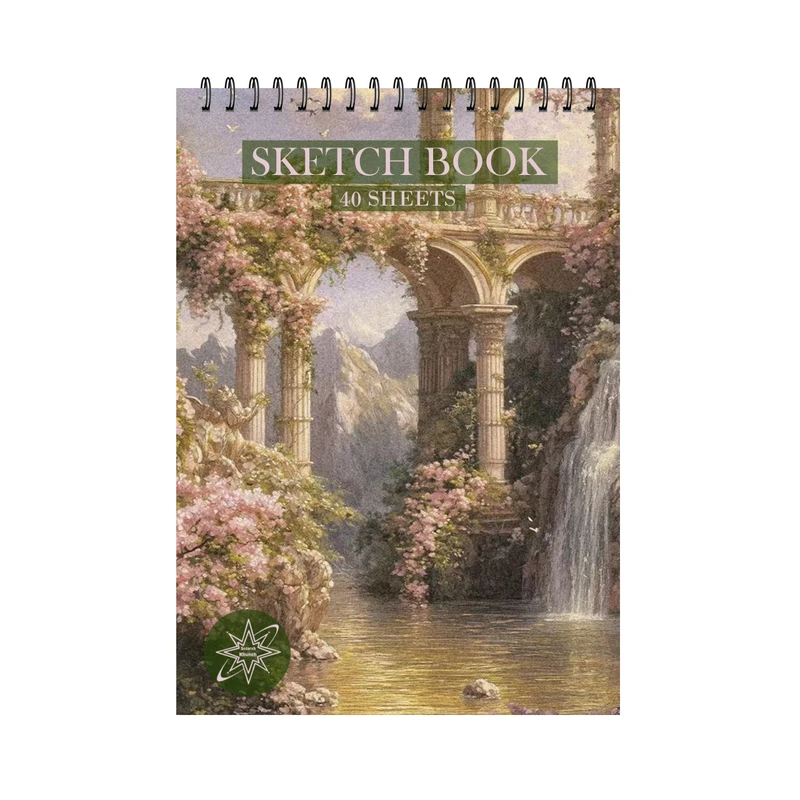 دفتر طراحی 40 برگ ستاره خونه مدل آبشار کد a5