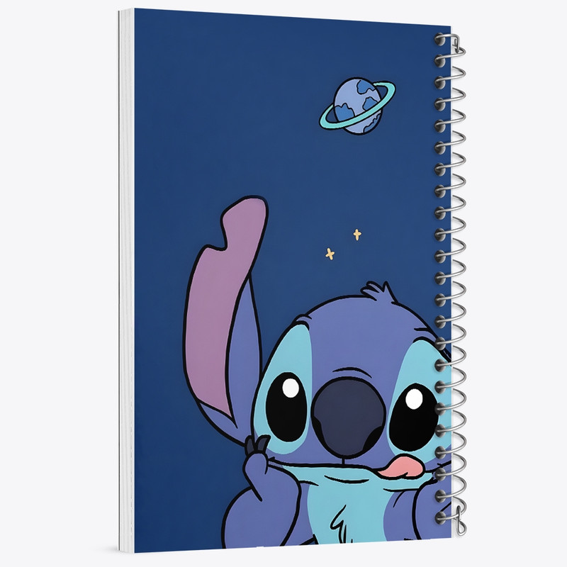 دفتر مشق 50 برگ خندالو طرح استیچ کد F1418