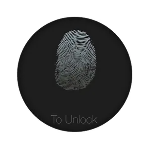 استیکر تزئینی موبایل مدل اثر انگشت کد 3544