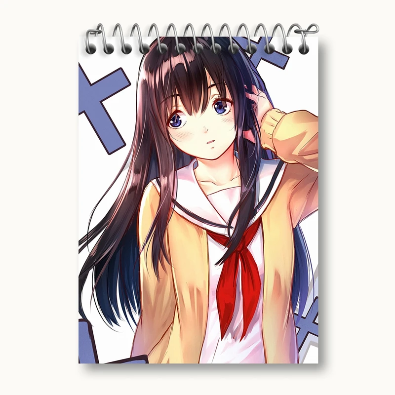 دفتر یادداشت 50 برگ خندالو مدل نائوکو انیمه سایلنت ویس A Silent Voice کد 15815