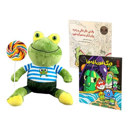 بازی آموزشی آلما مدل 1020 به همراه عروسک طرح قورباغه 