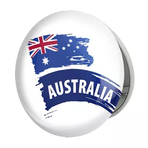 آینه جیبی خندالو طرح پرچم استرالیا مدل تاشو کد 20626 