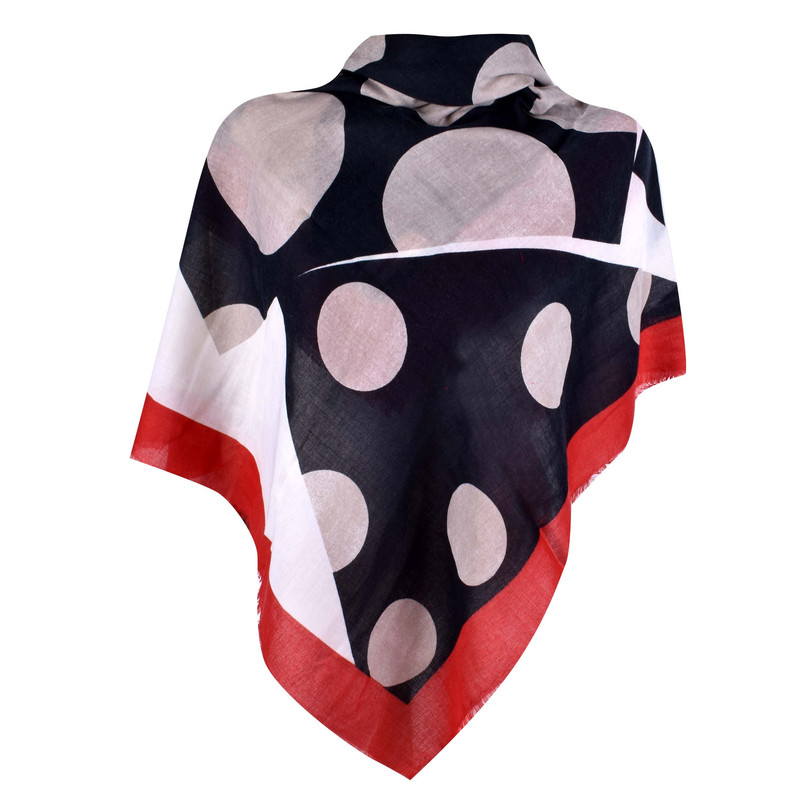 روسری زنانه مدل خال خالی