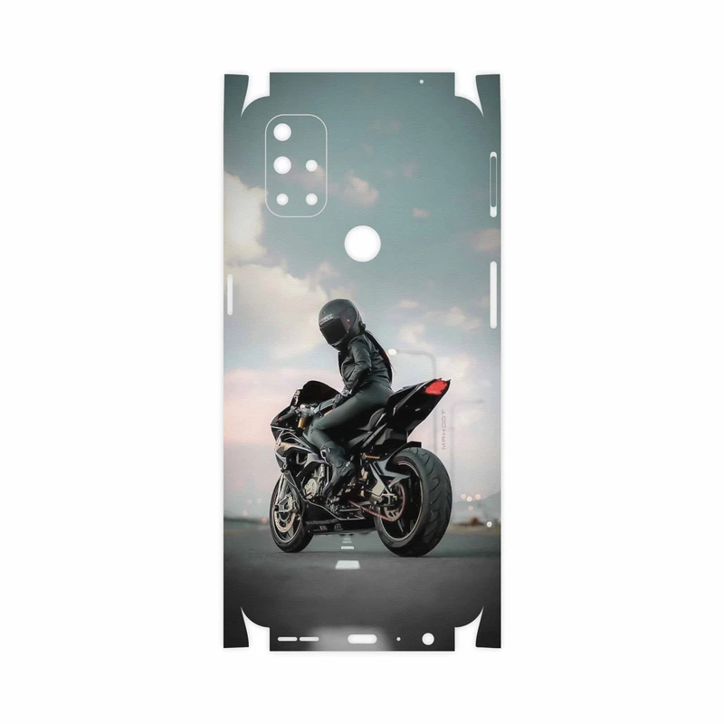 برچسب پوششی ماهوت مدل Motorcycling-FullSkin مناسب برای گوشی موبایل وان پلاس Nord N10 5G