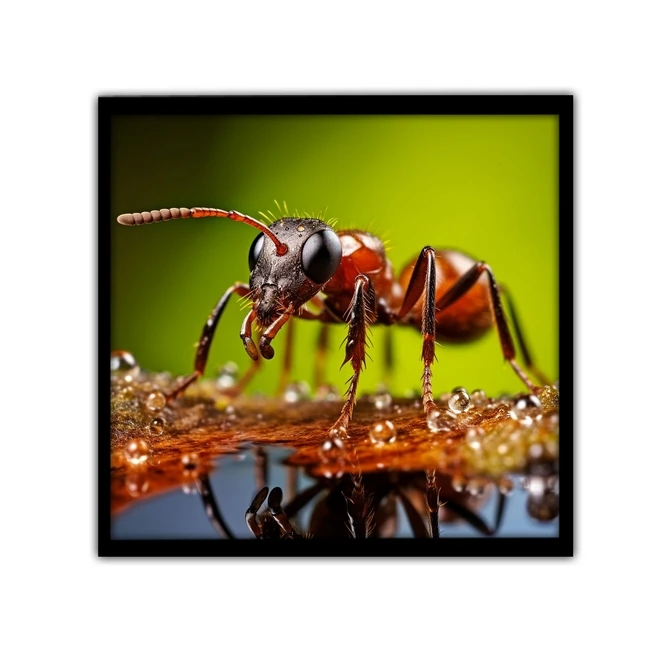 تابلو نوری بکلیت طرح حشرات مورچه و قطره مدل B-MID-17246