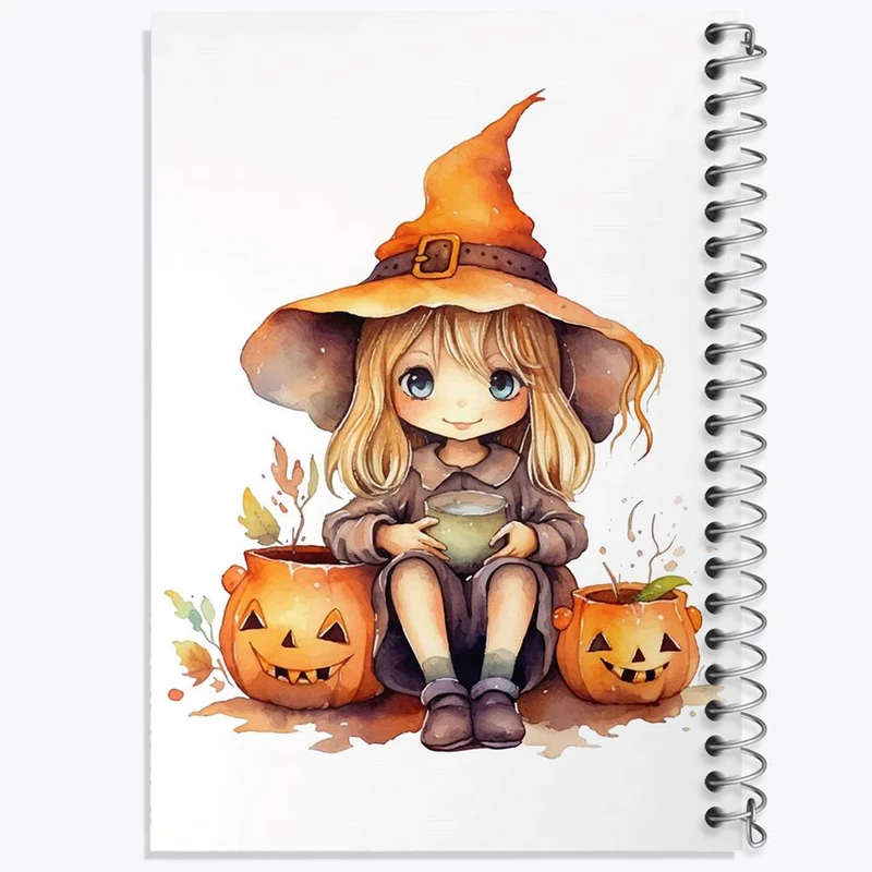 دفتر شطرنجی 50 برگ خندالو طرح هالووین کد 29519