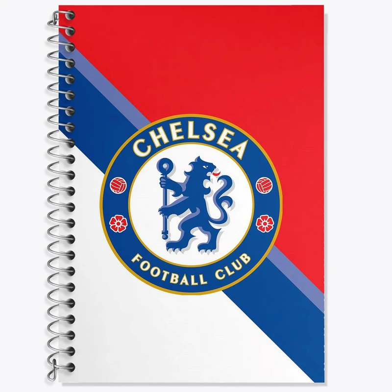 دفتر زبان 50 برگ خندالو مدل دو خط طرح باشگاه چلسی کد 26553