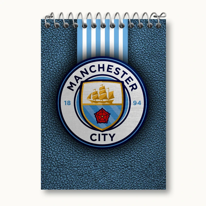 دفتر یادداشت 50 برگ خندالو مدل باشگاه منچستر سیتی Manchester City کد 2007