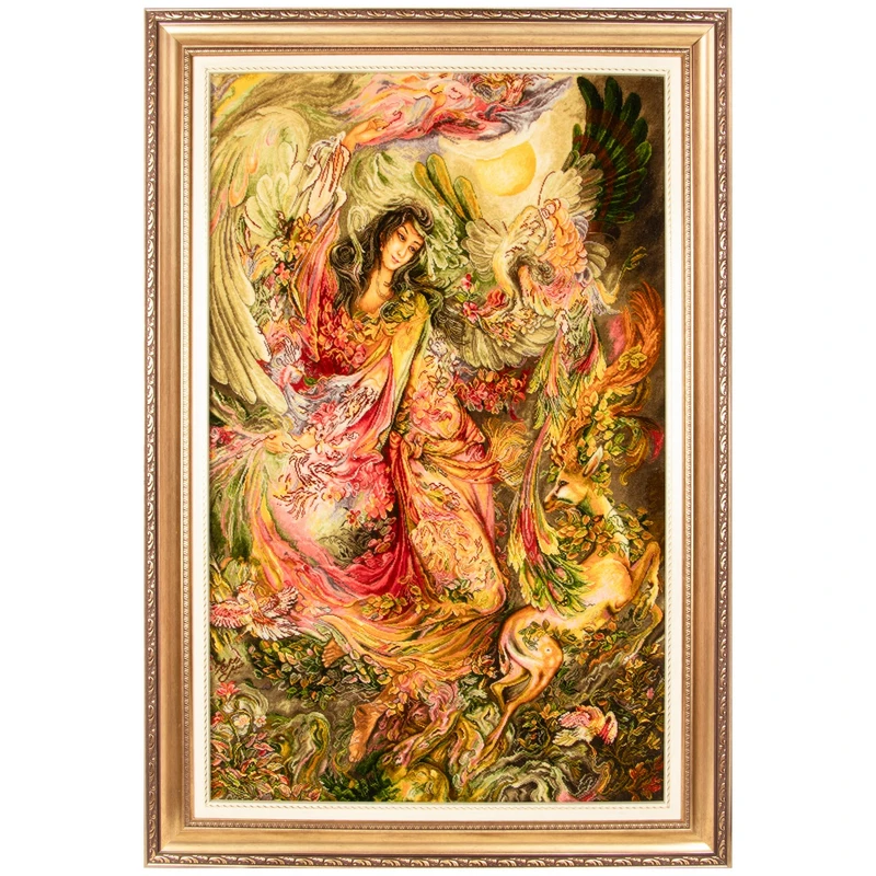 تابلو فرش دستباف سی پرشیا طرح مینیاتور پیدایش کد 904153