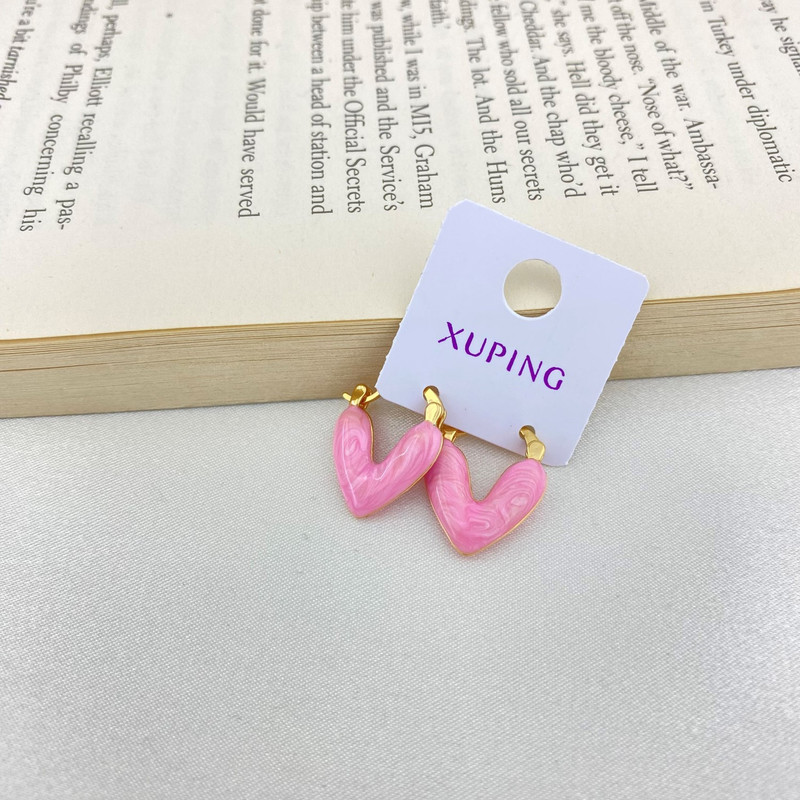 گوشواره زنانه ژوپینگ مدل قلبی کد E4697 گوشواره زنانه ژوپینگ مدل قلبی کد E4697