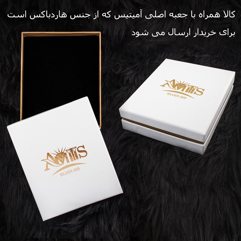 سرویس نقره زنانه مدل زمرد AMT-N152