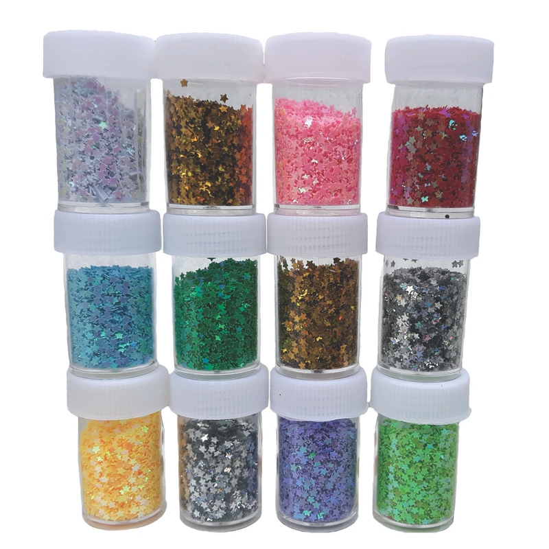 تزیین ناخن نشپیل مدل ستاره بسته 12 عددی