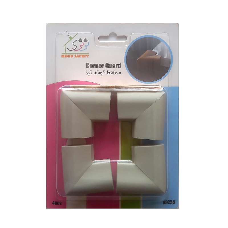 محافظ لبه شیشه کودک نی نی ک مدل N9255-CGY بسته 4 عددی محافظ لبه شیشه کودک نی نی ک مدل N9255-CGY بسته 4 عددی