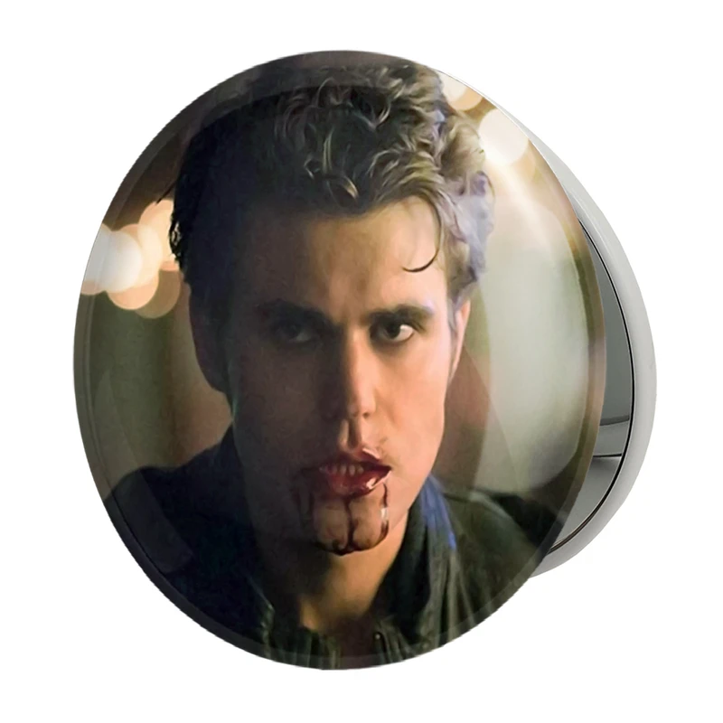 آینه جیبی خندالو طرح استفان سالواتوره خاطرات یک خون آشام The Vampire Diaries مدل تاشو کد 20289 