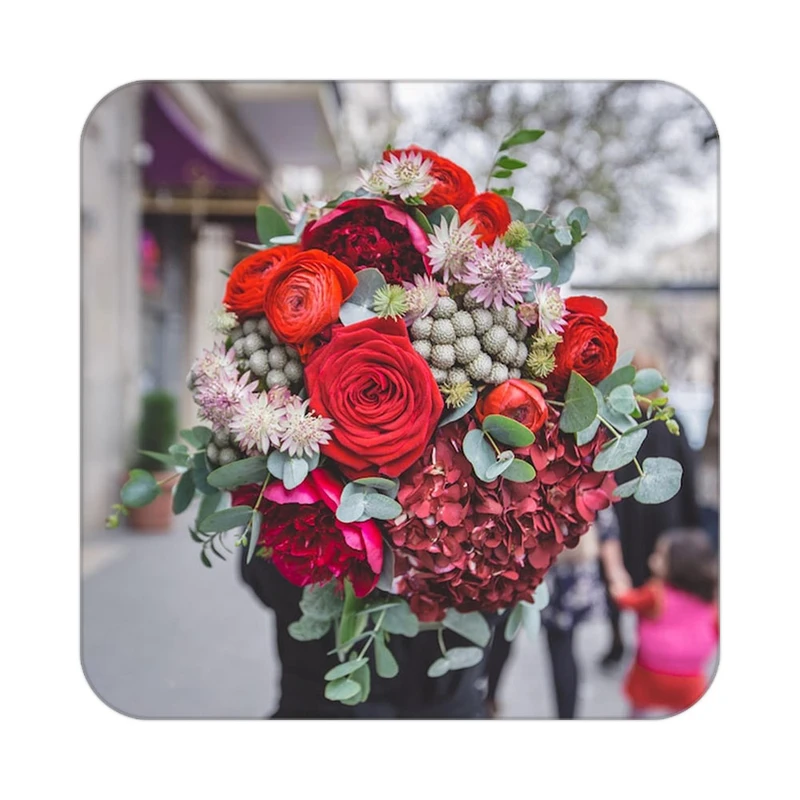 زیر لیوانی کاکتی طرح گل مدل mp16533