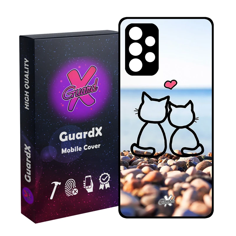 کاور گارد ایکس طرح Love مدل Glass10016 مناسب برای گوشی موبایل سامسونگ Galaxy A32 4G