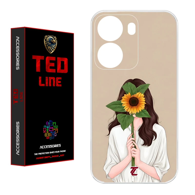 کاور تدلاین طرح دختر آفتابگردان کد 1153 مناسب برای گوشی موبایل شیائومی Poco X7 Pro 5G