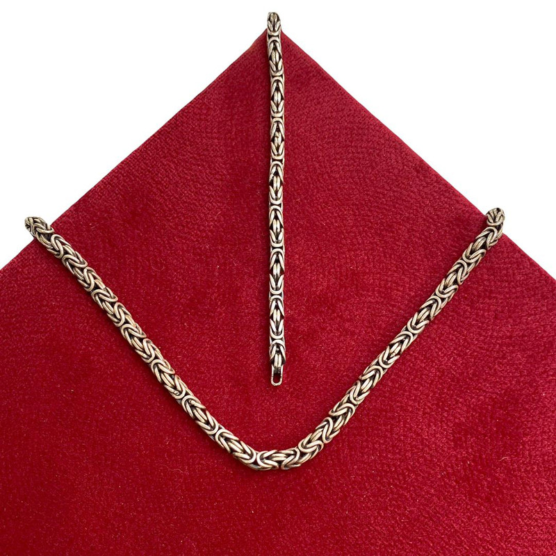 نیم ست نقره مردانه مدل MG002