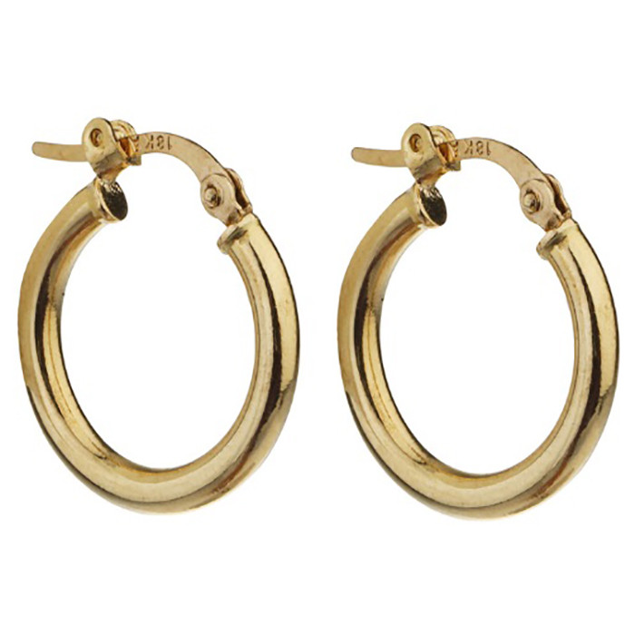 گوشواره طلا 18 عیار زنانه دوست خوب مدل dk550 - 2