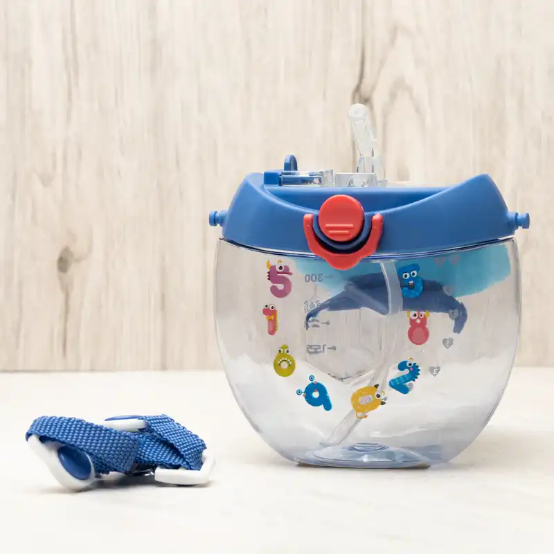 قمقمه کودک مدل نی دار  گنجایش 0.38 لیتر
