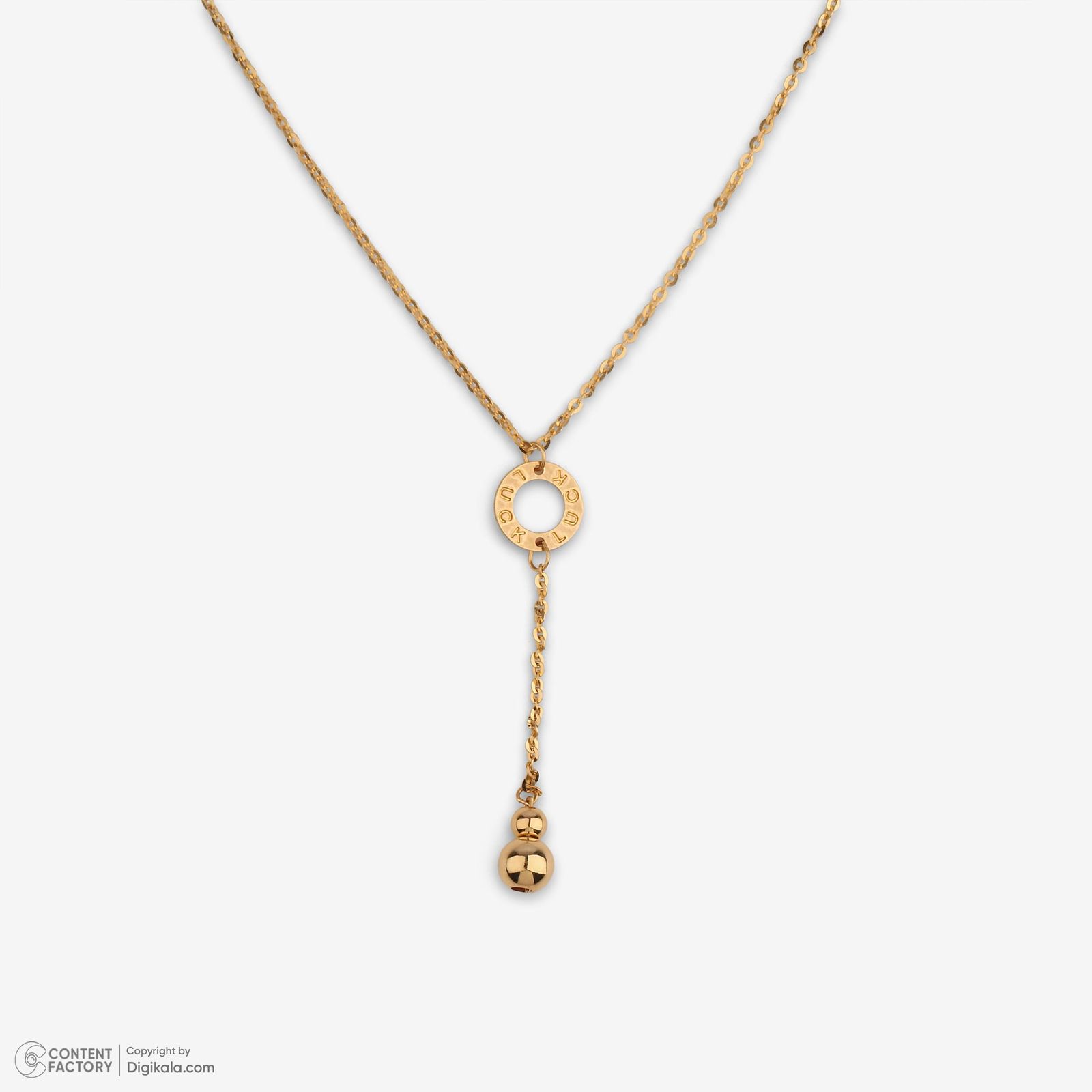 گردنبند طلا 18 عیار زنانه با زنجیر حلقهای (فلامینگو) وی گالری مدل NC2073 -  - 4