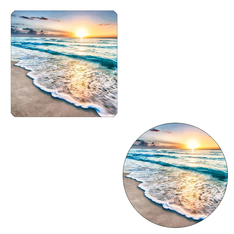 مگنت طرح موج دریا کد w3 به همراه زیر لیوانی