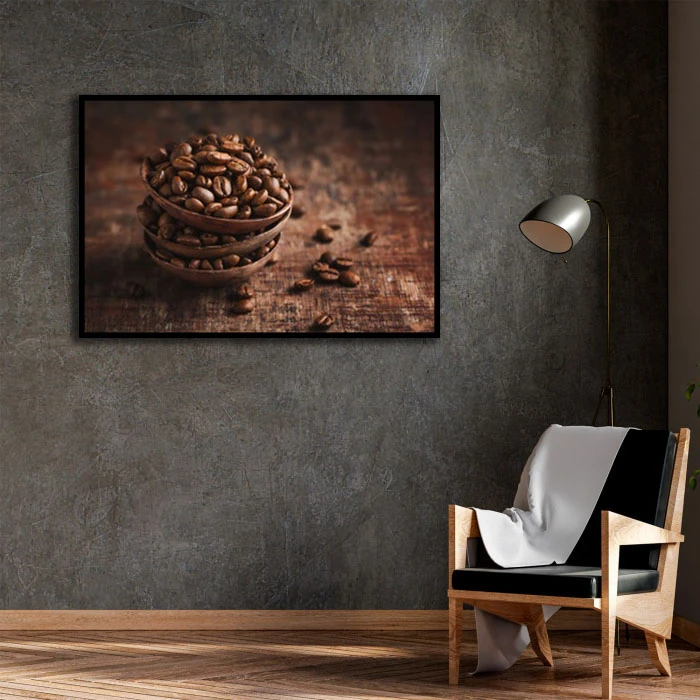 تابلو بکلیت طرح قهوه مدل B-D2321 فریم مشکی