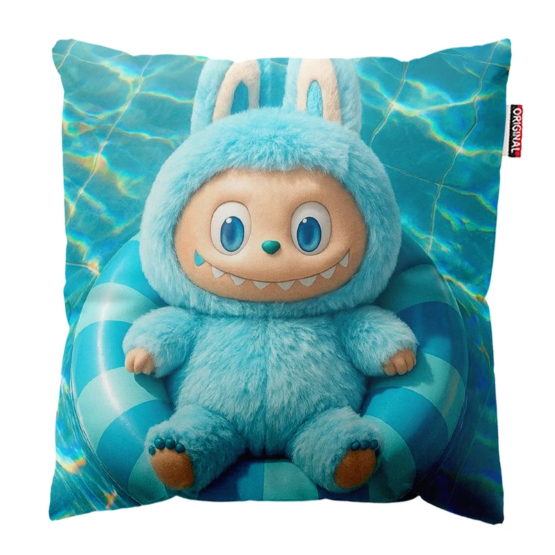 کوسن پاد آفرین مدل عروسک لبوبو کد PK301787 سایز 30*30 سانتی متر