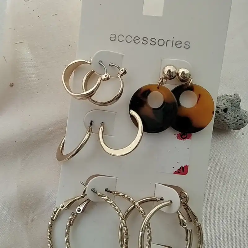 گوشواره زنانه اکسسورایز مدل HB 93 مجموعه 6 عددی