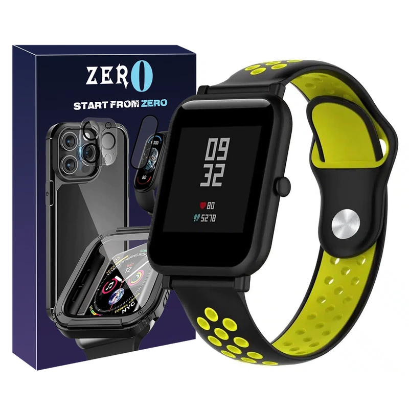 بند زیرو مدل NK_SIC ZR مناسب برای ساعت هوشمند آمیزفیت Bip / Bip S / Bip S Lite / Bip U / Bip U Pro