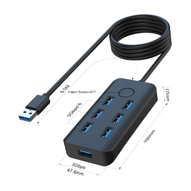 هاب 7 پورت USB 3.2 Gen 1  اونتن مدل OTN-8120