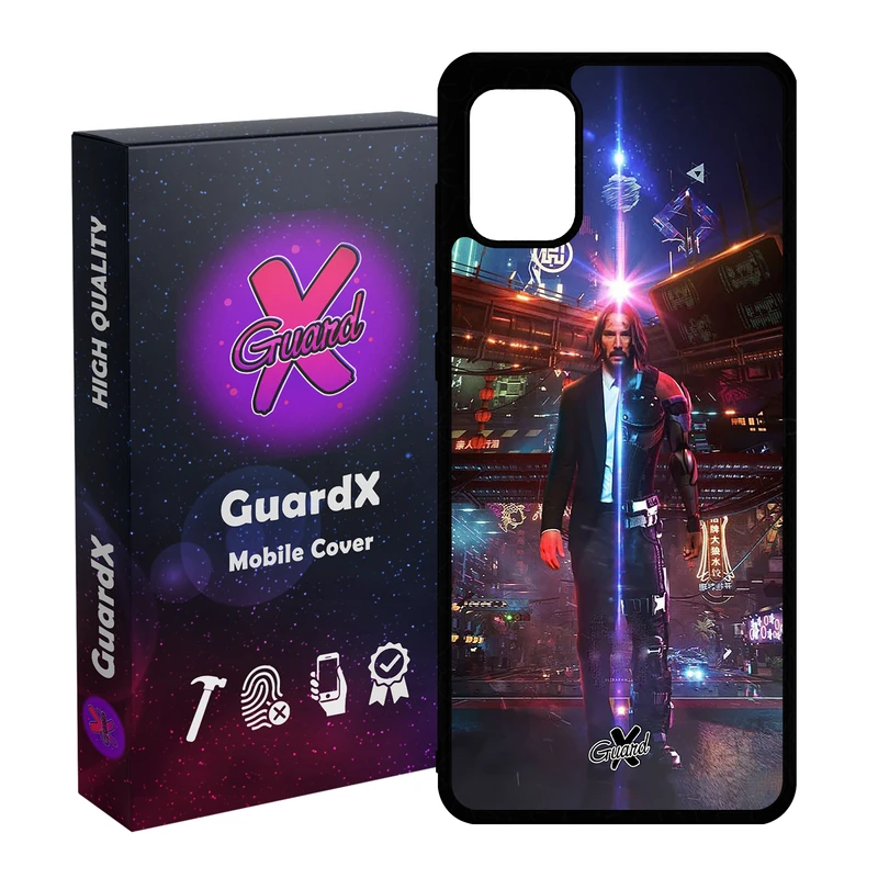 کاور گارد ایکس طرح John Wick مدل Glass10077 مناسب برای گوشی موبایل سامسونگ Galaxy A31