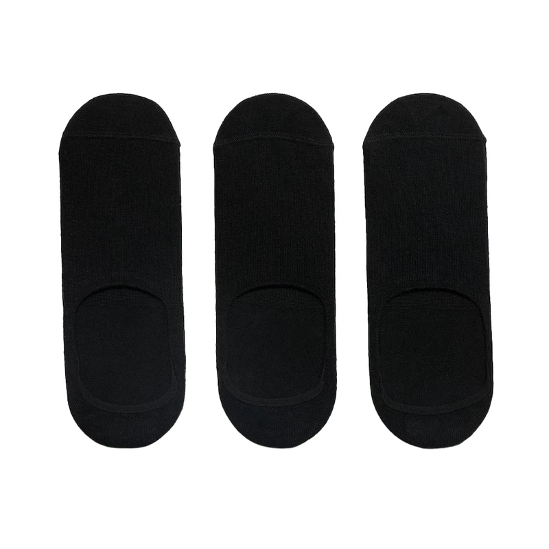 جوراب کالج مردانه مانگو مدل HIDDEN COTTON بسته 3 عددی