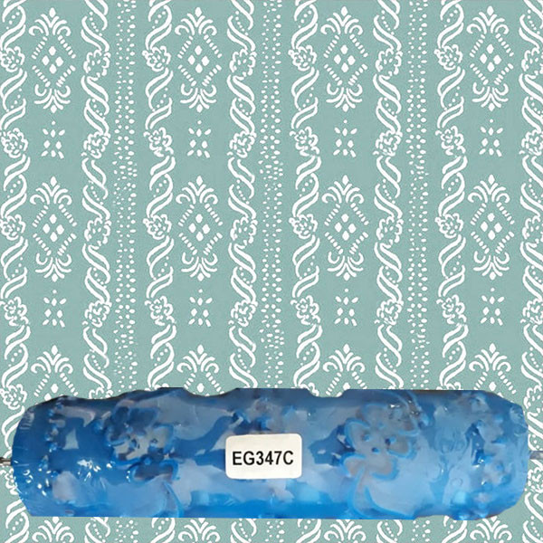 غلتک نقاشی طرح دار کد EG347 به همراه فوم سایز 7 اینچ