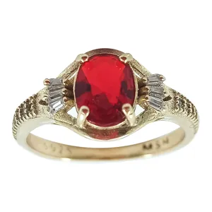 انگشتر زنانه مدل یاقوت کد YS-As1