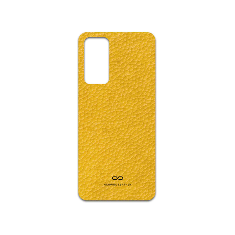 برچسب پوششی ماهوت مدل Mustard-Leather مناسب برای گوشی موبایل شیائومی 12 Lite
