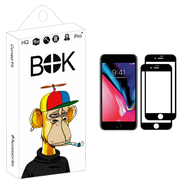 محافظ صفحه نمایش بوک مدل +HD مناسب برای گوشی موبایل اپل iPhone SE 2020 بسته دو عددی