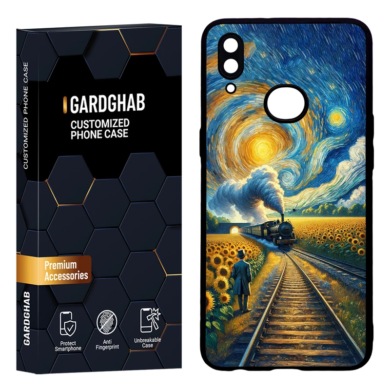 کاور گارد قاب مدل دور ژله ای هنری مناسب برای گوشی موبایل سامسونگ Galaxy A10s